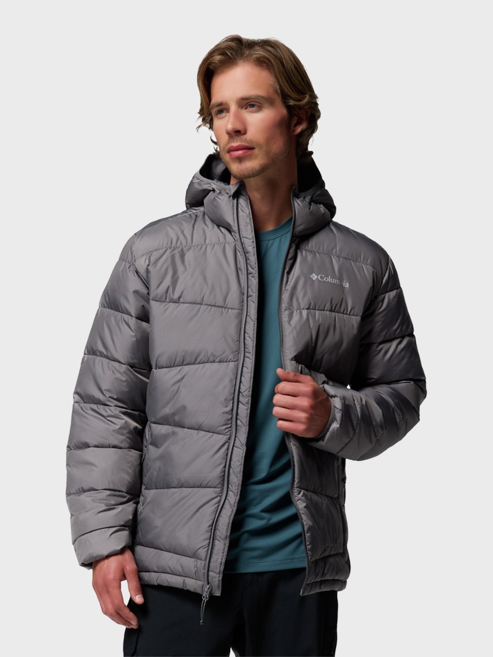 Куртка чоловіча Columbia Fivemile Butte™ II Hooded Jacket темно-сіра 2086911-023 — фото 5