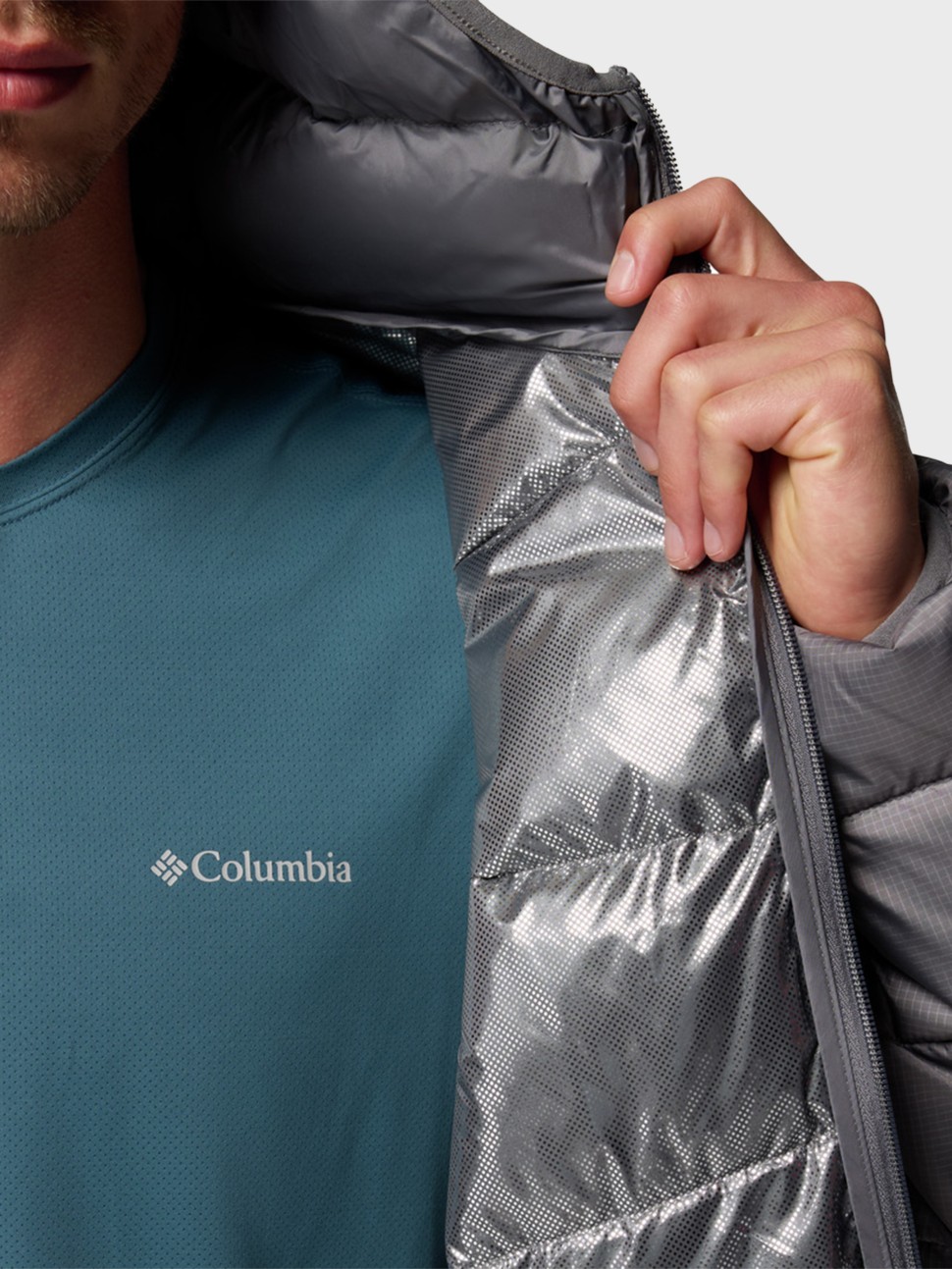 Куртка чоловіча Columbia Fivemile Butte™ II Hooded Jacket темно-сіра 2086911-023 — фото 6