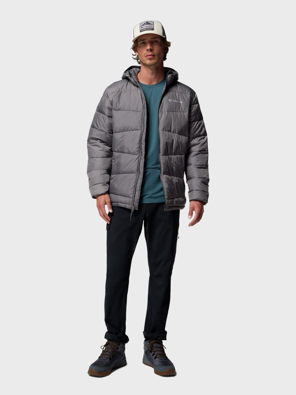 Куртка чоловіча Columbia Fivemile Butte™ II Hooded Jacket темно-сіра 2086911-023 — фото 9
