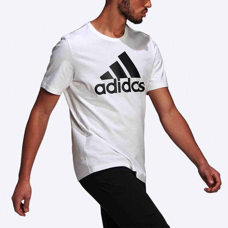 Футболка чоловіча Adidas M Bl Sj T біла GK9121  изображение 2