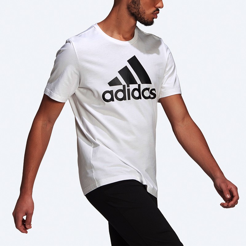 Футболка чоловіча Adidas M Bl Sj T біла GK9121  — фото 2