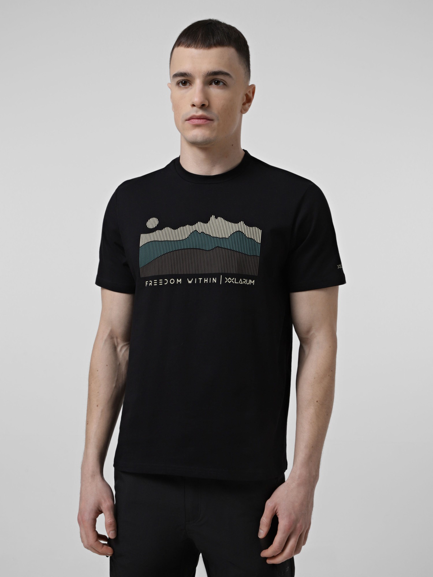 Футболка чоловіча Larum Elarin чорна 102607-010 изображение 2