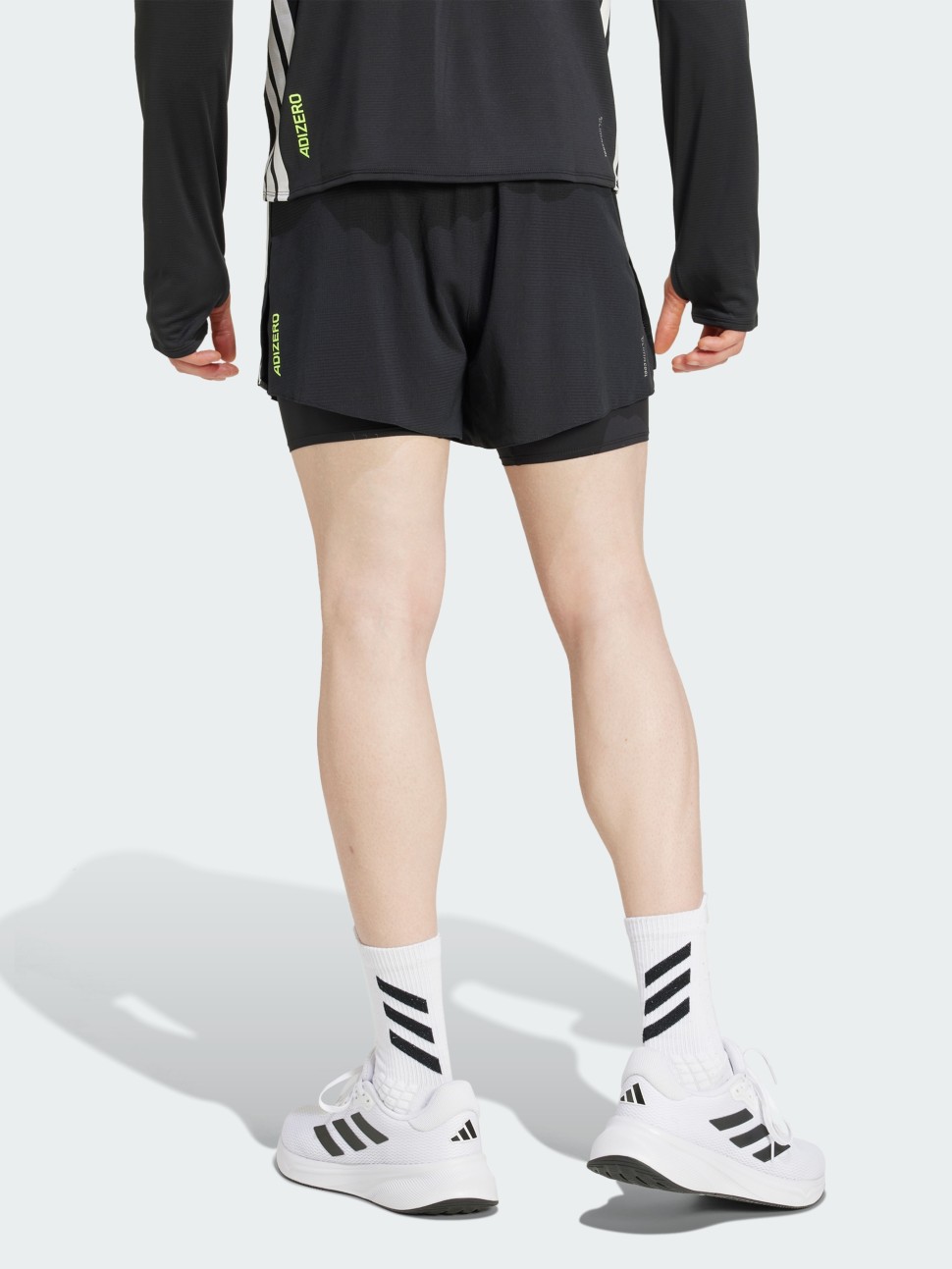 Шорти чоловічі Adidas ADIZERO 2i1 M чорні JD4202 — фото 3
