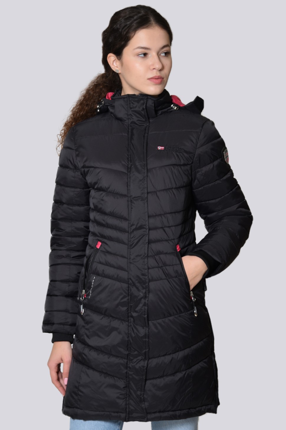 Куртка жіноча Geographical Norway чорна WR607F-010 — фото 2