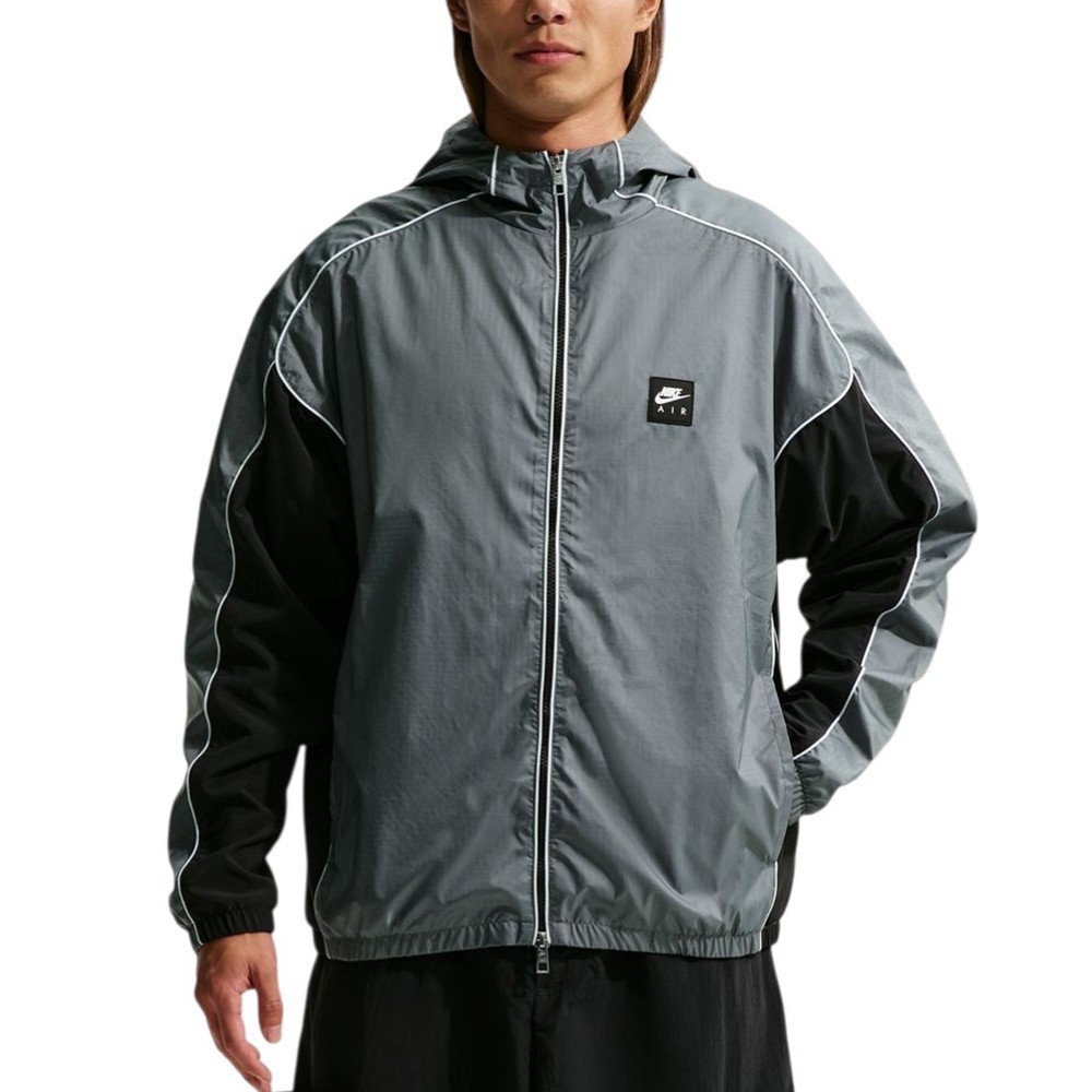 Толстовка мужская Nike M NK AIR FZ HYBRID UTL JKT HD серая IO0558-084