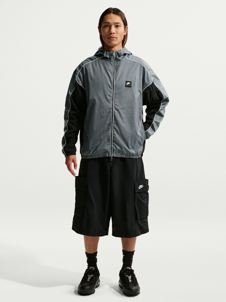 Ветровка мужская Nike M NK AIR FZ HYBRID UTL JKT HD серая IO0558-084 изображение 2