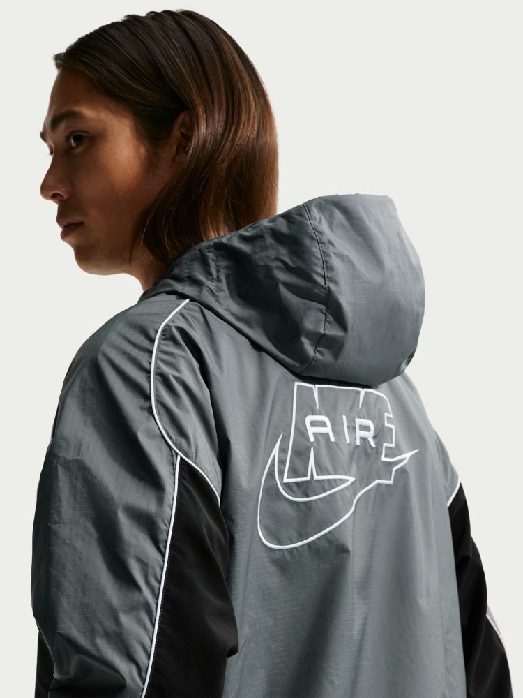Ветровка мужская Nike M NK AIR FZ HYBRID UTL JKT HD серая IO0558-084 изображение 5