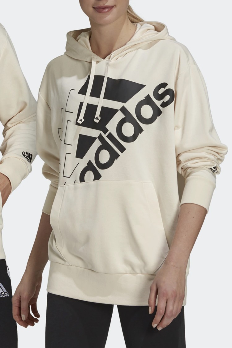 Толстовка Adidas U Q3 Bluv Hd бежева H14655  изображение 3