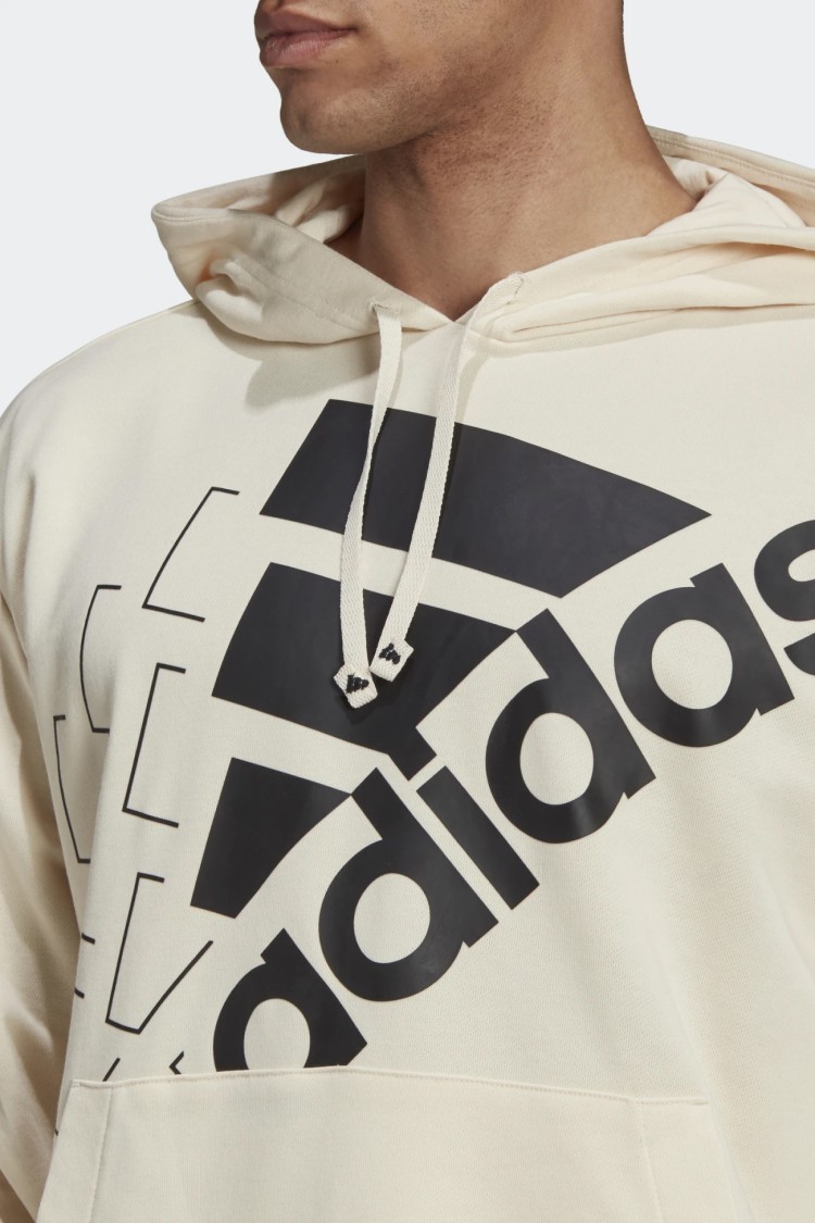 Толстовка Adidas U Q3 Bluv Hd бежева H14655  изображение 7