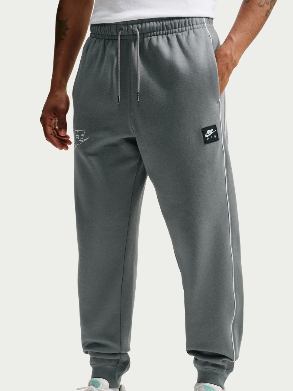 Men's pants Nike M NK AIR FLC JOGGER gray IO0577-084 — photo 2