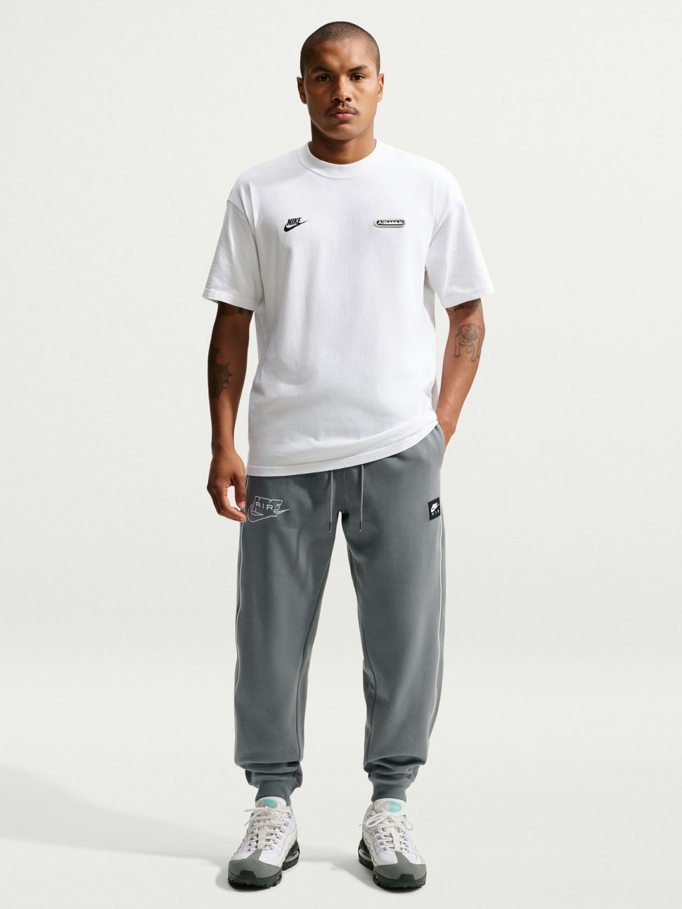 Men's pants Nike M NK AIR FLC JOGGER gray IO0577-084 — photo 3