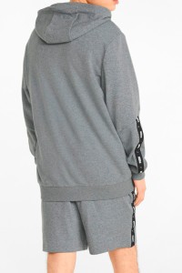 Толстовка мужская Puma Ess+ Tape Full-Zip Hoodie серая 84876803 изображение 3