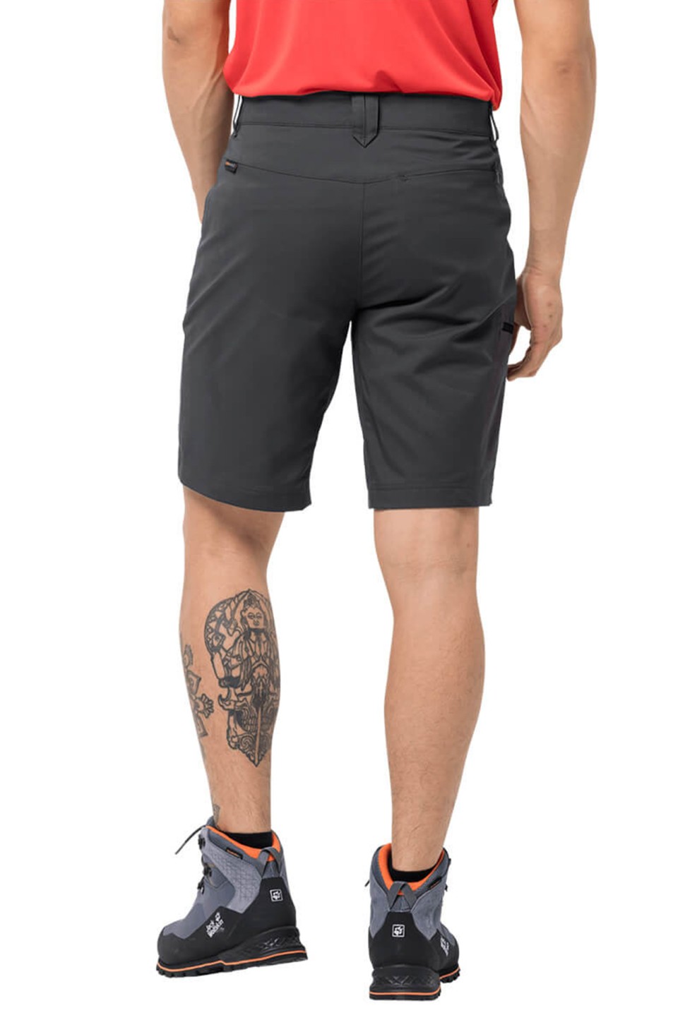 Шорти чоловічі Jack Wolfskin ACTIVE TRACK SHORTS MEN чорні 1503791-6350 — фото 3