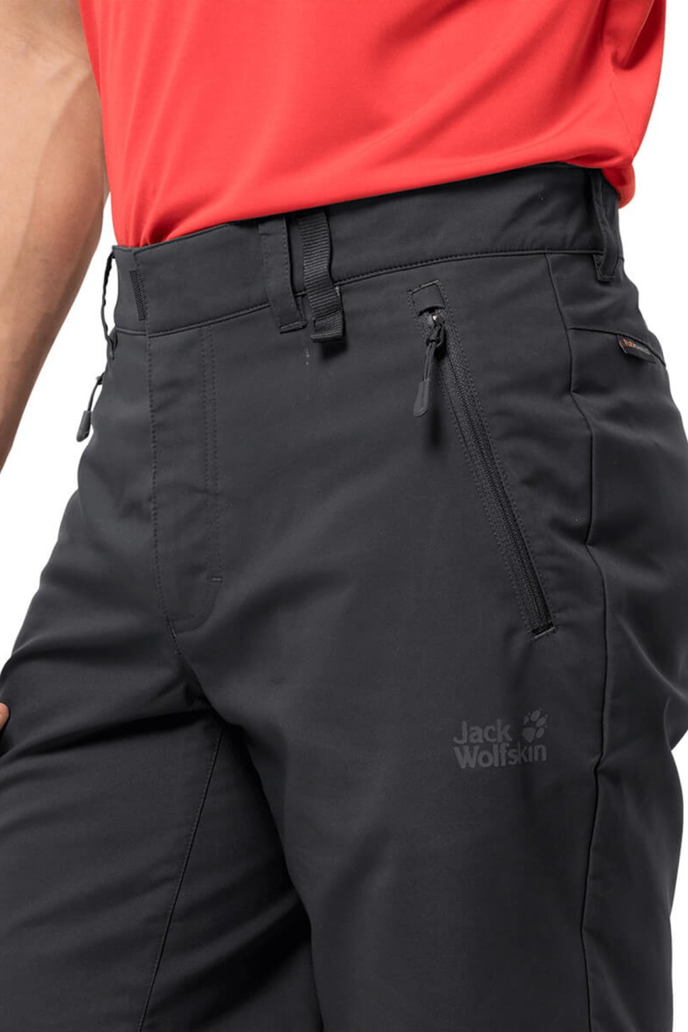 Шорти чоловічі Jack Wolfskin ACTIVE TRACK SHORTS MEN чорні 1503791-6350 — фото 4
