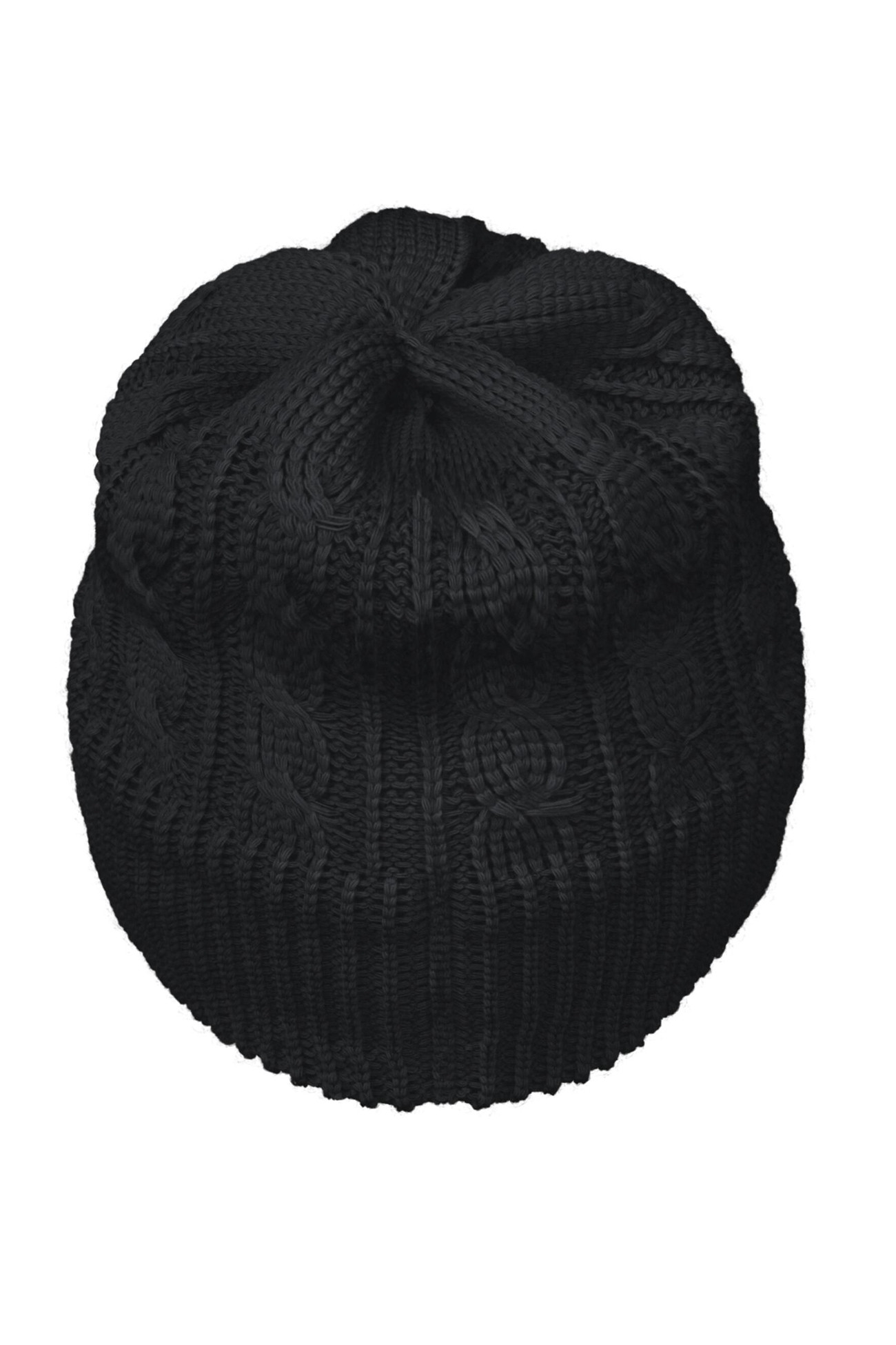 Шапка женская Under Armour Halftime Cable Knit Beanie черная 1379995-001 изображение 4