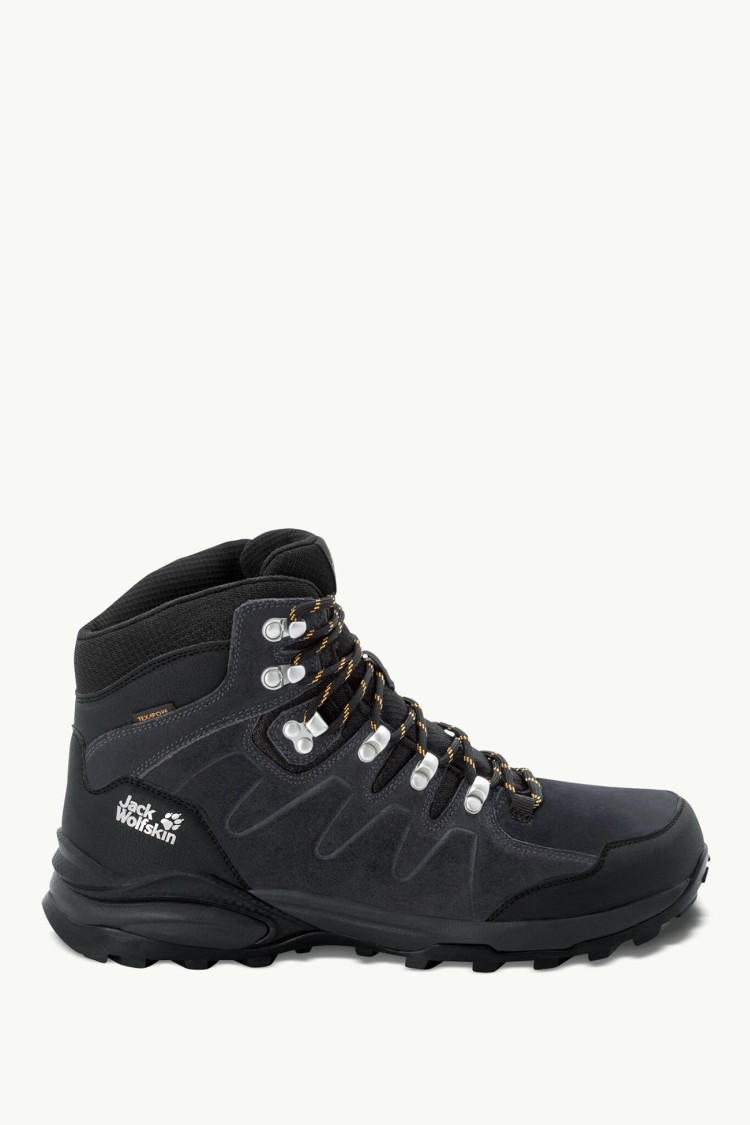 Ботинки мужские Jack Wolfskin REFUGIO TEXAPORE MID M черные 4049841-6357 изображение 2