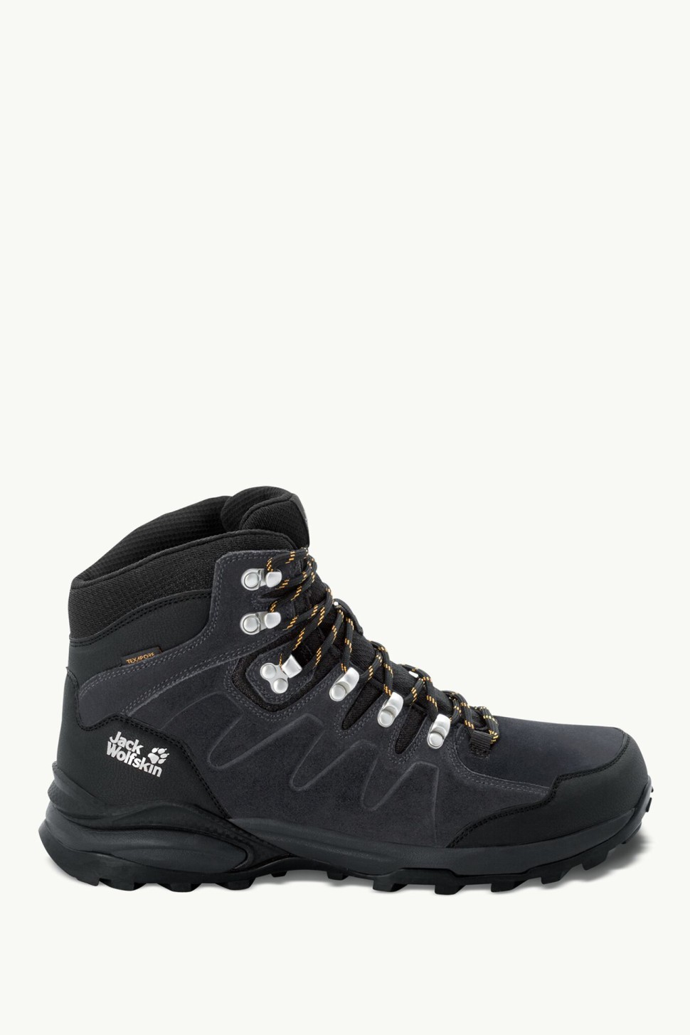 Черевики чоловічі Jack Wolfskin REFUGIO TEXAPORE MID M чорні 4049841-6357 — фото 2