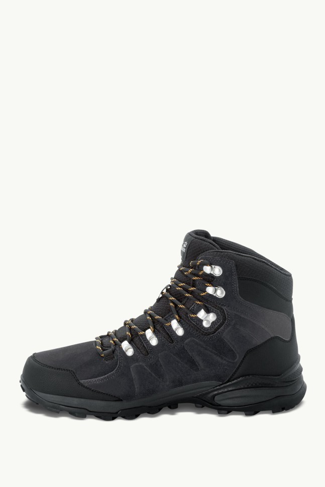 Ботинки мужские Jack Wolfskin REFUGIO TEXAPORE MID M черные 4049841-6357 изображение 3