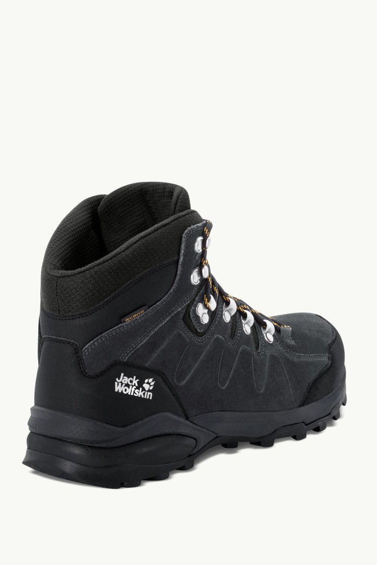 Ботинки мужские Jack Wolfskin REFUGIO TEXAPORE MID M черные 4049841-6357 изображение 4
