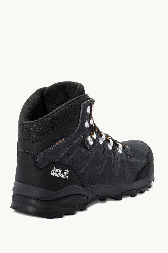 Ботинки мужские Jack Wolfskin REFUGIO TEXAPORE MID M черные 4049841-6357 изображение 4