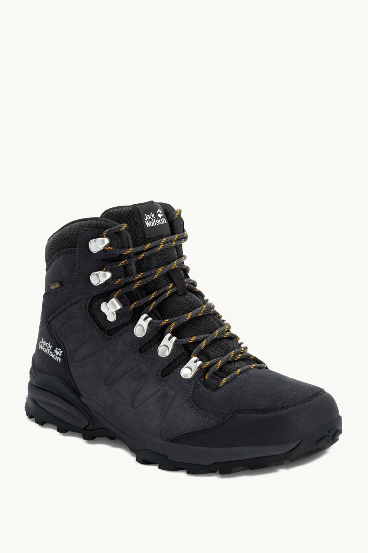 Ботинки мужские Jack Wolfskin REFUGIO TEXAPORE MID M черные 4049841-6357 изображение 5
