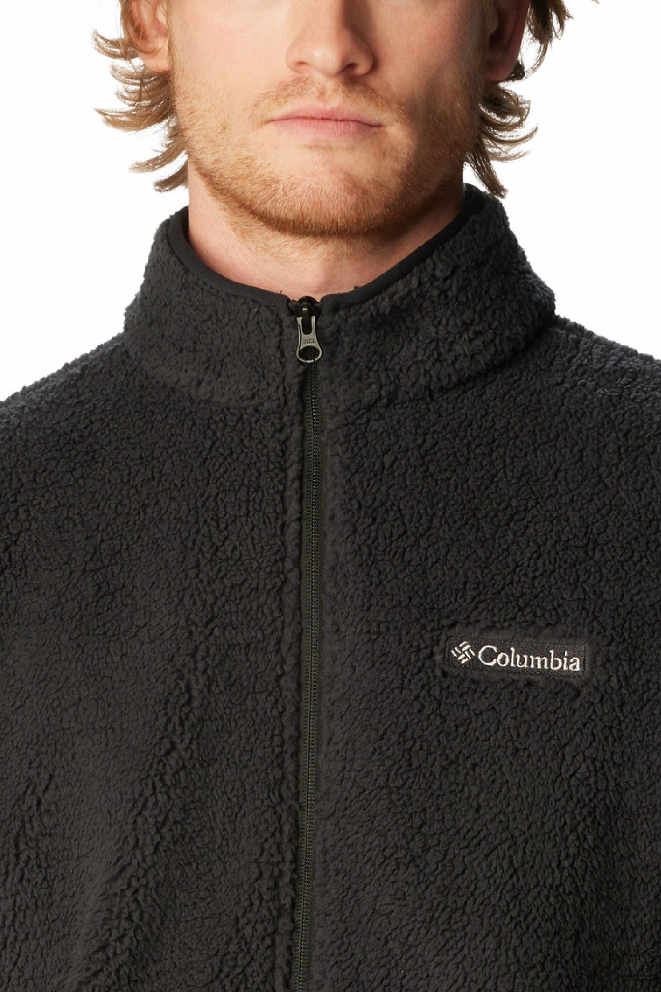 Толстовка чоловіча Columbia Rugged Ridge™ III Sherpa Full Zip чорна 2059181-010 изображение 3