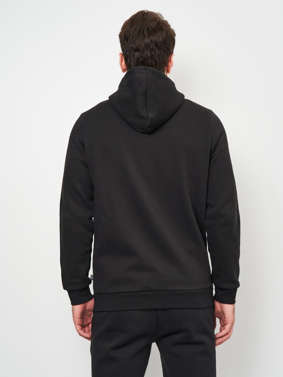 Толстовка чоловіча Puma ESS Small Logo FZ Hoodie FL чорна 58670201 — фото 3