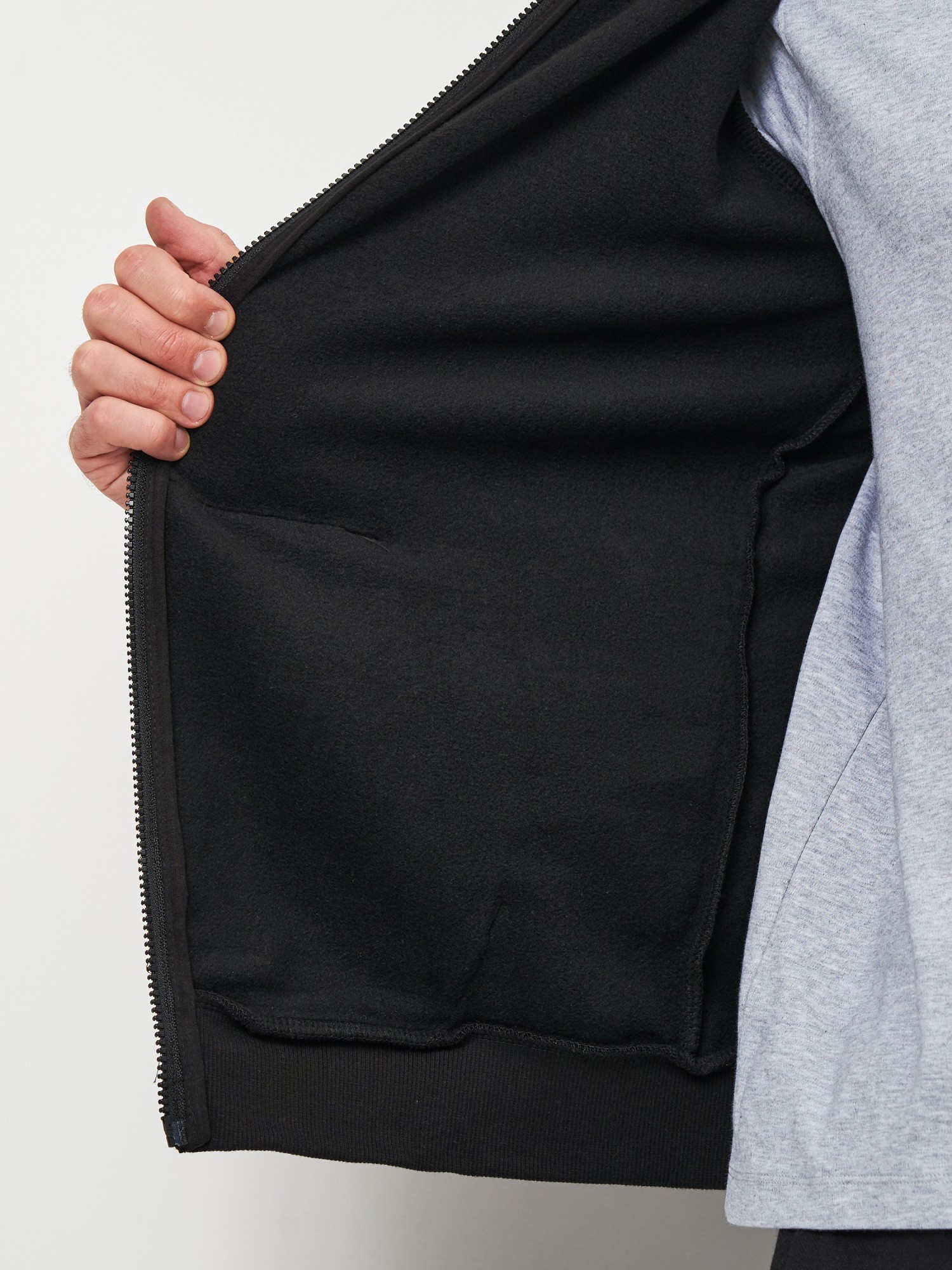 Толстовка мужская Puma ESS Small Logo FZ Hoodie FL черная 58670201 изображение 6