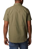 Рубашка мужская Columbia SILVER RIDGE™ 2.0 SHORT SLEEVE SHIRT зеленая 1838881-398 изображение 3