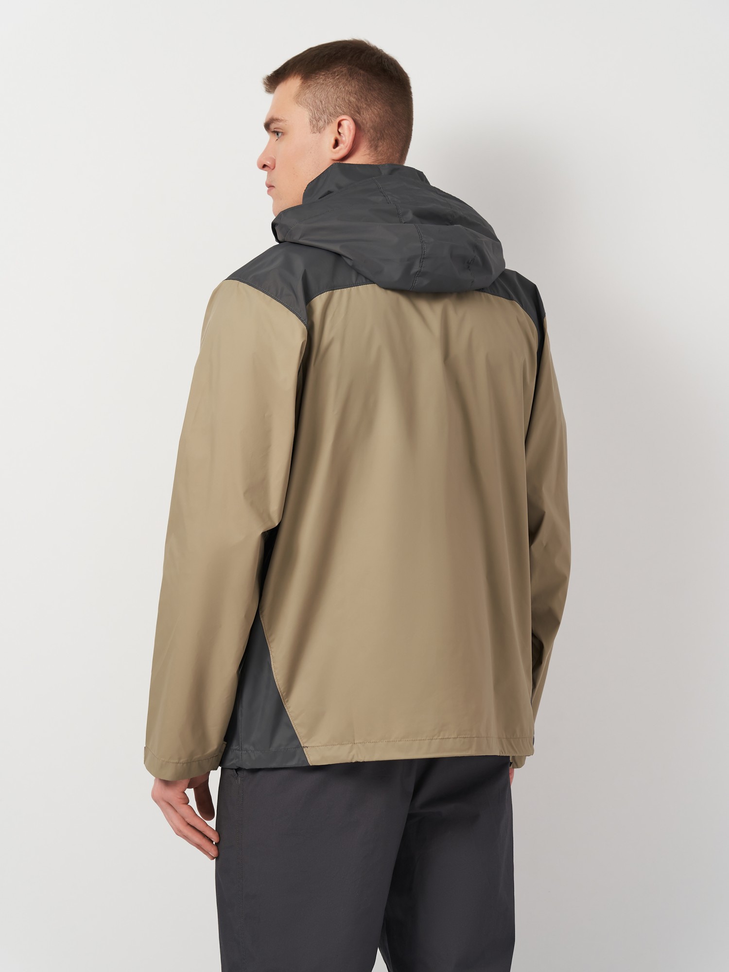 Ветровка мужская Columbia GLENNAKER LAKE™ RAIN JACKET бежевая 1442361-221 изображение 3