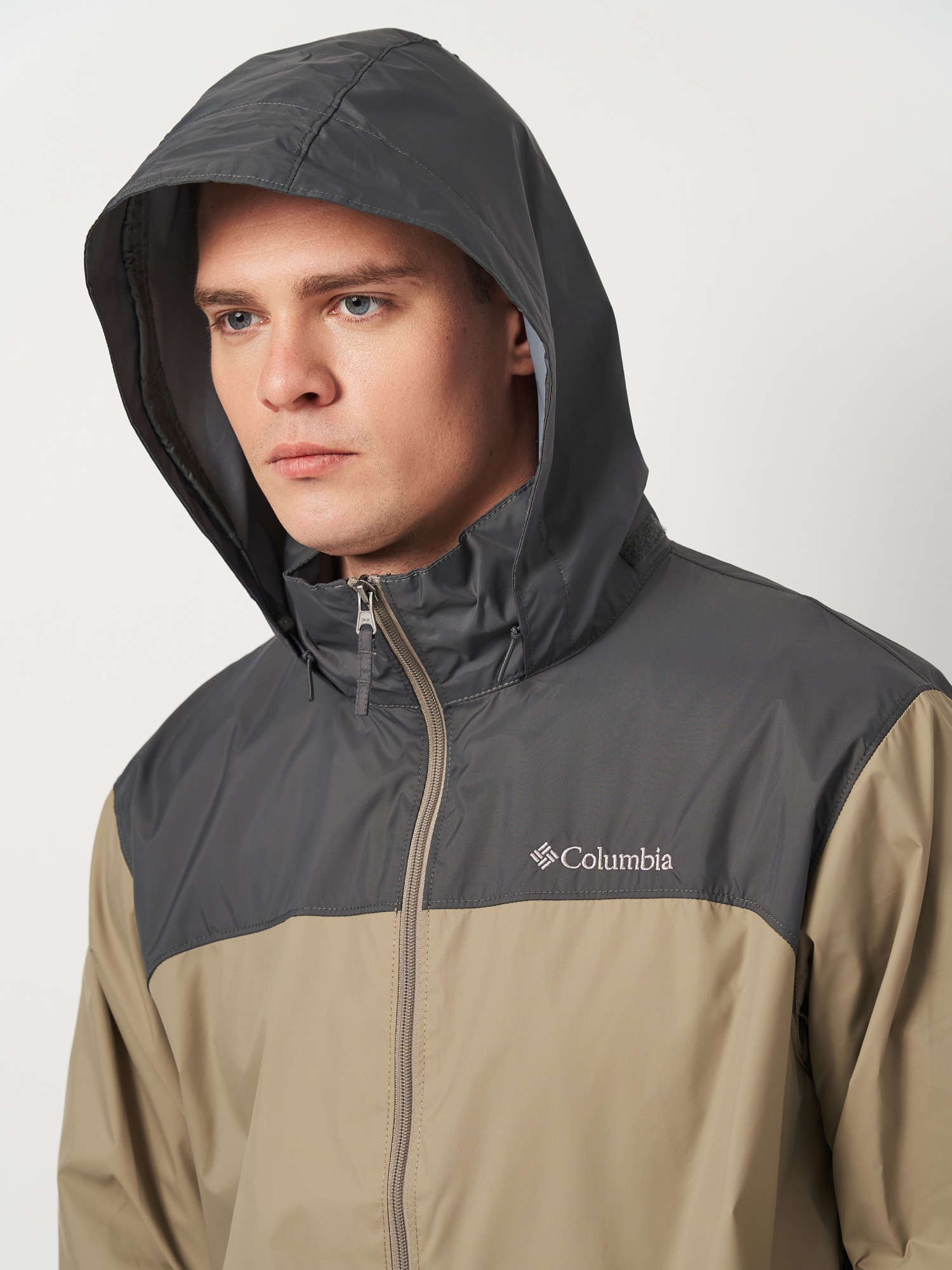 Ветровка мужская Columbia GLENNAKER LAKE™ RAIN JACKET бежевая 1442361-221 изображение 4