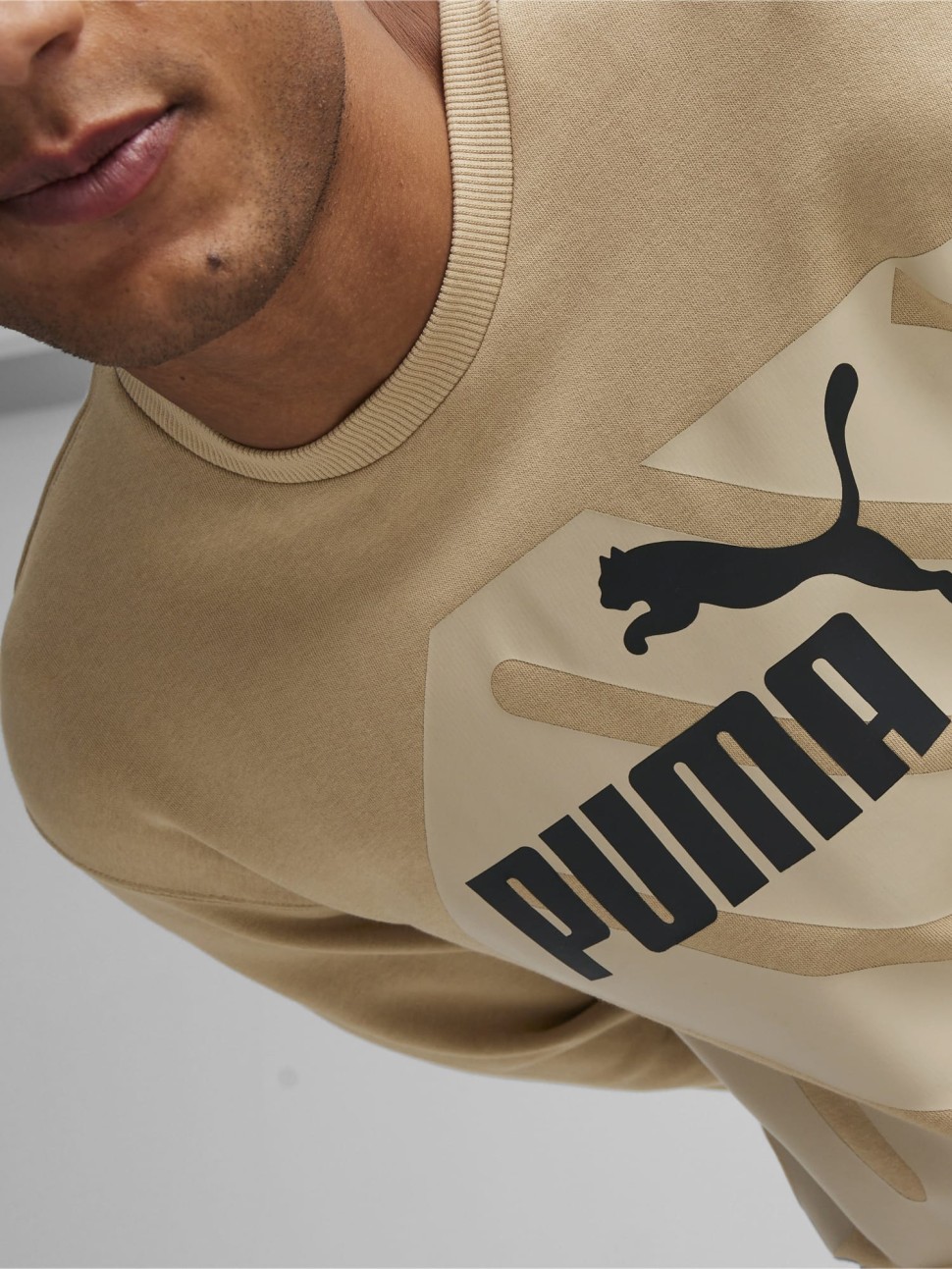 Толстовка чоловіча Puma PUMA POWER Graphic Crew бежева 67896183 — фото 5