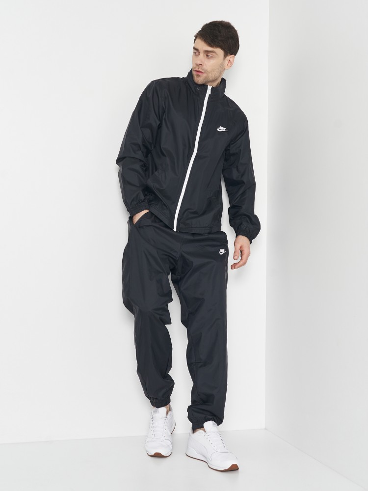 Костюм чоловічий Nike M NK CLUB LND WVN TRK SUIT чорний DR3337-010 изображение 4