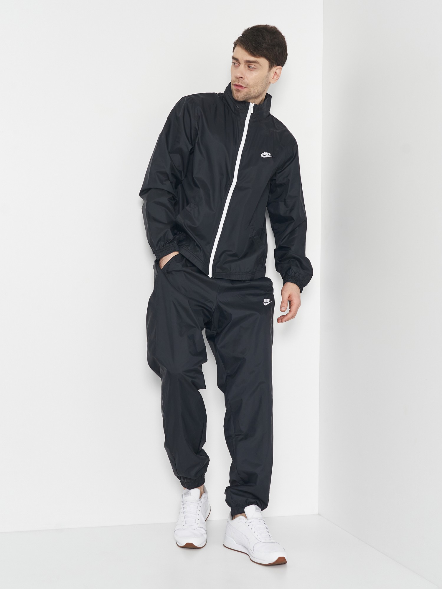Костюм мужской Nike M NK CLUB LND WVN TRK SUIT черный DR3337-010 изображение 4