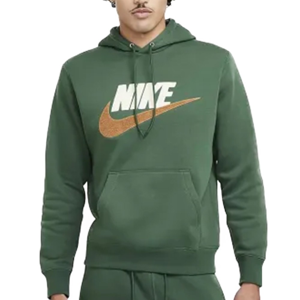 Толстовка мужская Nike M NK CLUB BB PO CHNL FTRA зеленая FN3104-323