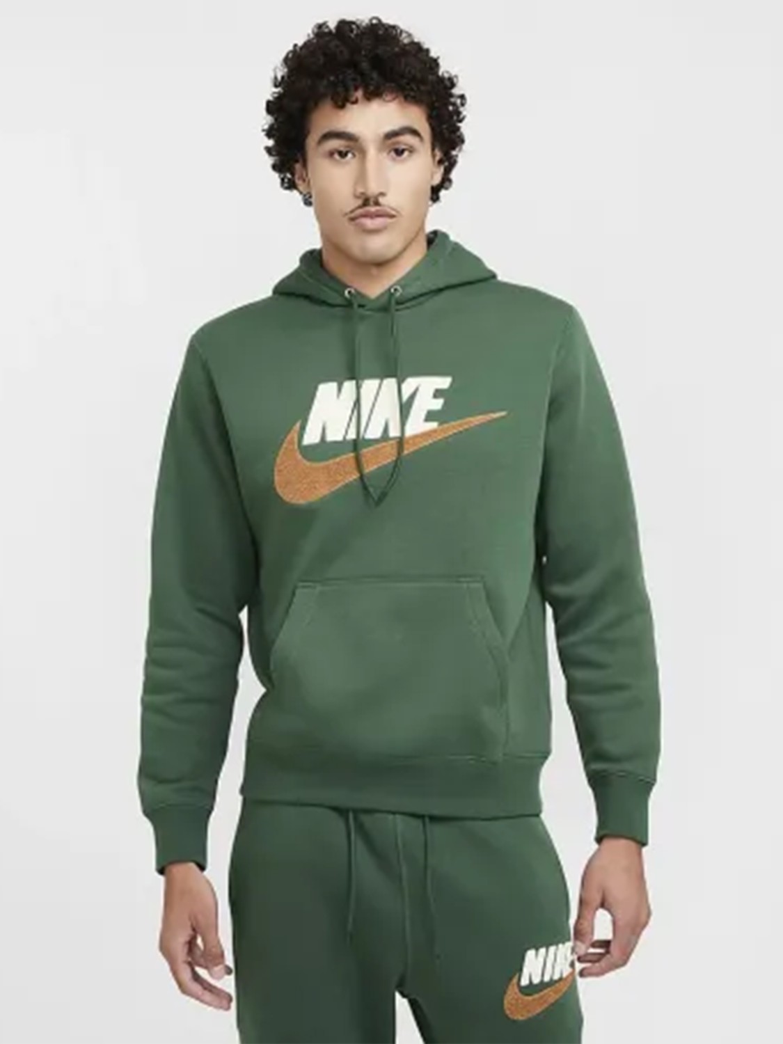 Толстовка чоловіча Nike M NK CLUB BB PO CHNL FTRA зелена FN3104-323 изображение 2