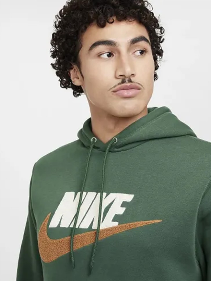 Толстовка чоловіча Nike M NK CLUB BB PO CHNL FTRA зелена FN3104-323 изображение 4