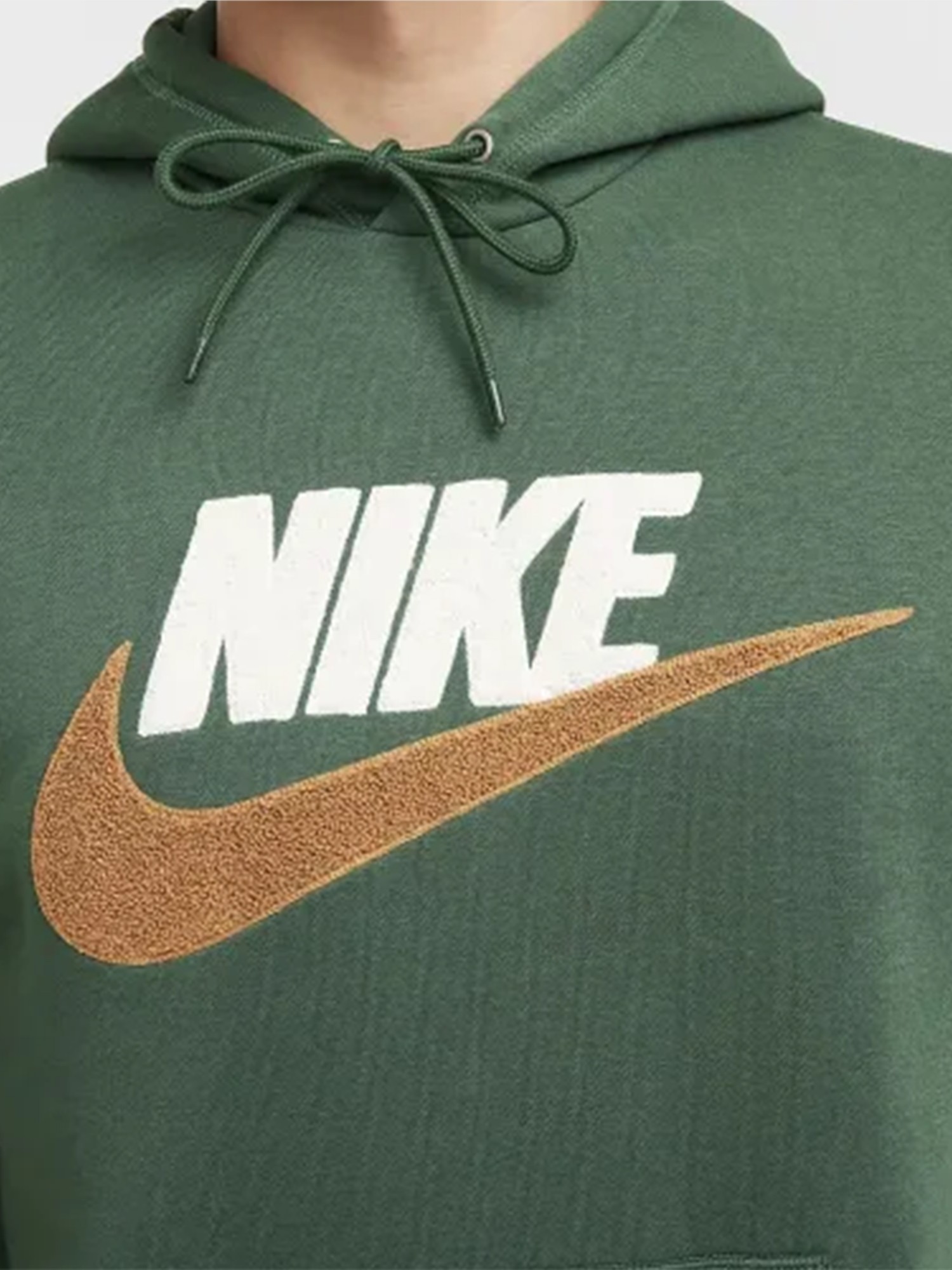 Толстовка мужская Nike M NK CLUB BB PO CHNL FTRA зеленая FN3104-323 изображение 5