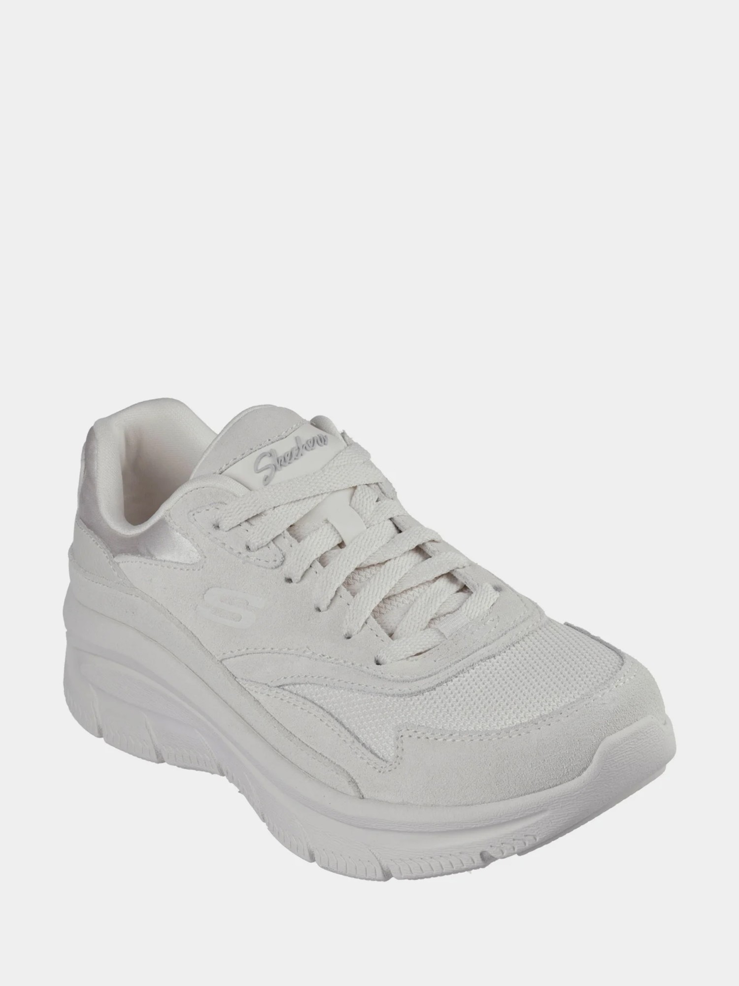 Кроссовки женские Skechers Relaxed Fit®: Modern D'Lux - Free Mind х Superhumans бежевые 158590 OFWT изображение 5
