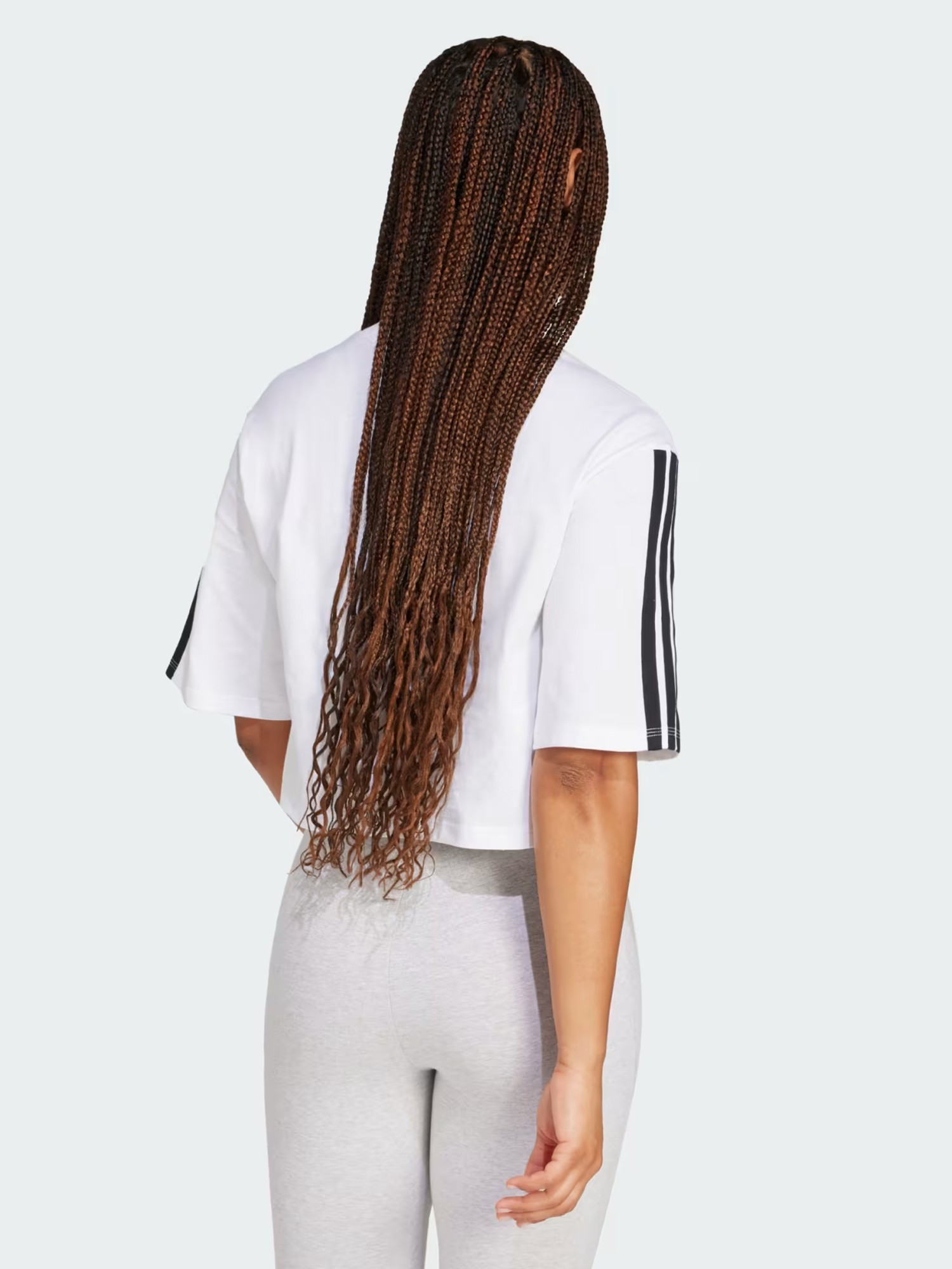 Футболка женская Adidas W 3S SJ TLR T белая JD4999 изображение 3