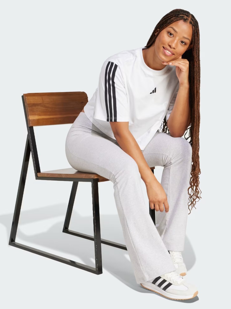 Футболка жіноча Adidas W 3S SJ TLR T біла JD4999 — фото 4
