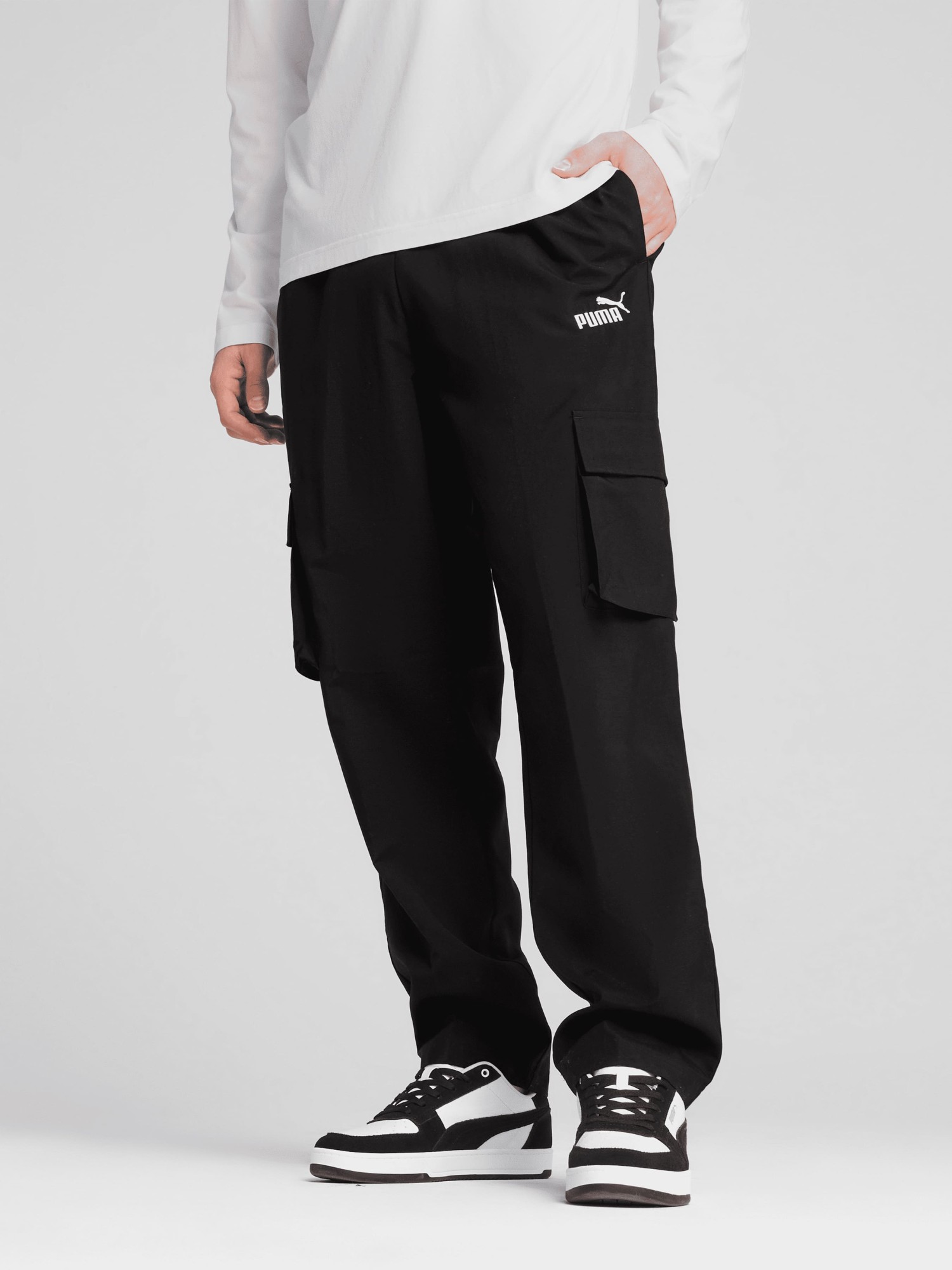 Брюки мужские Puma ESS Woven Cargo Pants черные 68266301 изображение 2