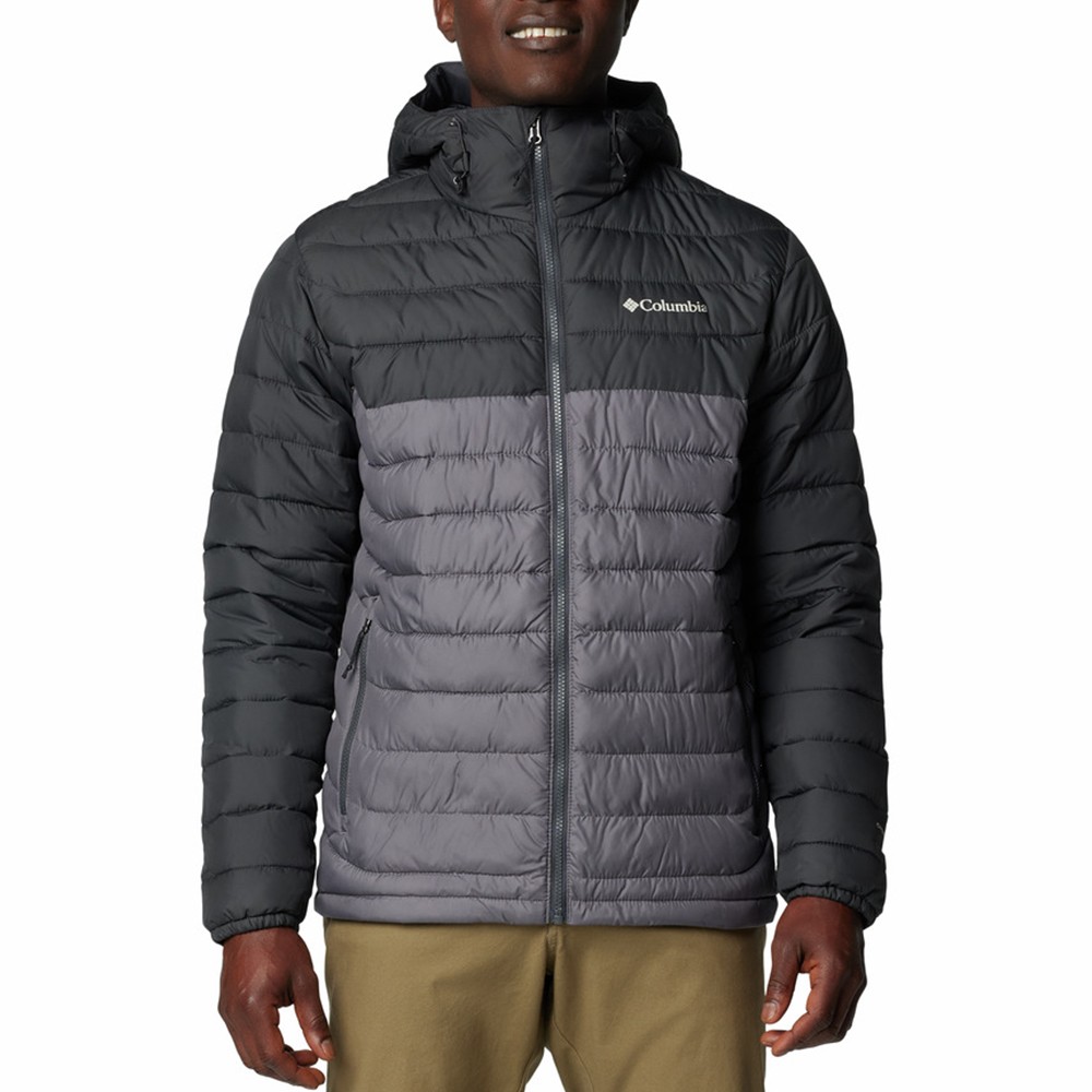 Куртка мужская Columbia Powder Lite™ II Hooded Jacket темно-серая 2086941-023