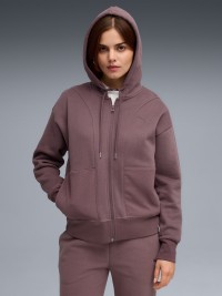Толстовка жіноча Puma HER Relaxed Full-Zip Hoodie фіолетова 63301188 изображение 2