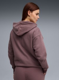 Толстовка жіноча Puma HER Relaxed Full-Zip Hoodie фіолетова 63301188 изображение 3