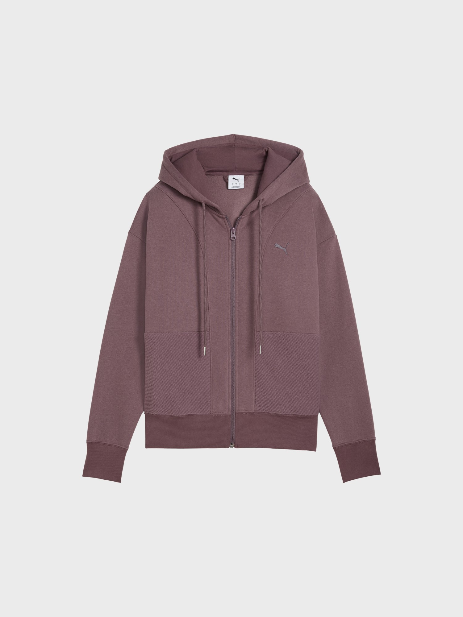 Толстовка женская Puma HER Relaxed Full-Zip Hoodie фиолетовая 63301188 изображение 5