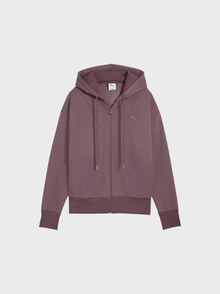 Толстовка жіноча Puma HER Relaxed Full-Zip Hoodie фіолетова 63301188 изображение 5