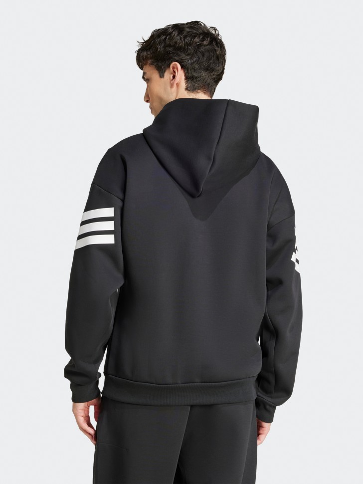 Толстовка чоловіча Adidas M FI 3S HD чорна JD4838 изображение 4