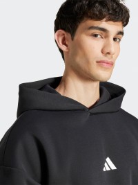 Толстовка чоловіча Adidas M FI 3S HD чорна JD4838 изображение 6