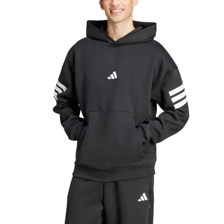 Толстовка мужская Adidas M FI 3S HD черная JD4838